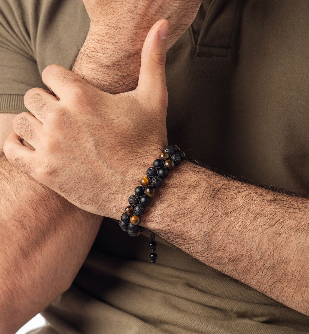 Lava stone - Bracelet de perles