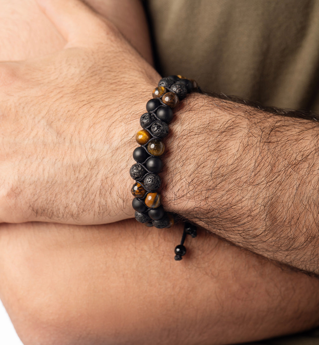 Lava stone - Bracelet de perles